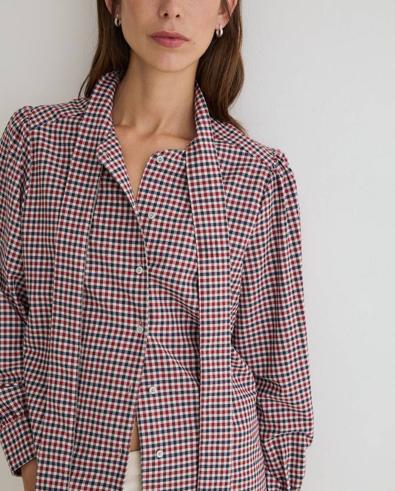 yerse check shirt tie red sketchshop