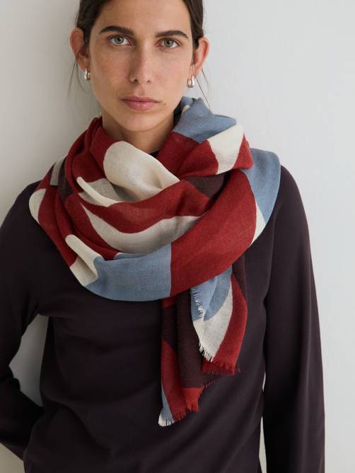 yerse print wool foulard multicolor sketchshop