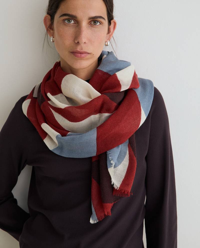 yerse print wool foulard multicolor sketchshop