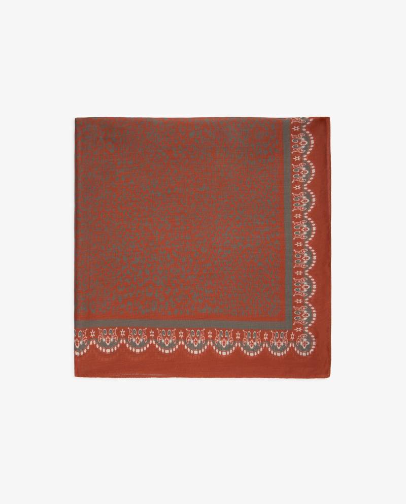 yerse silk blend scarf terracotta sketchshop