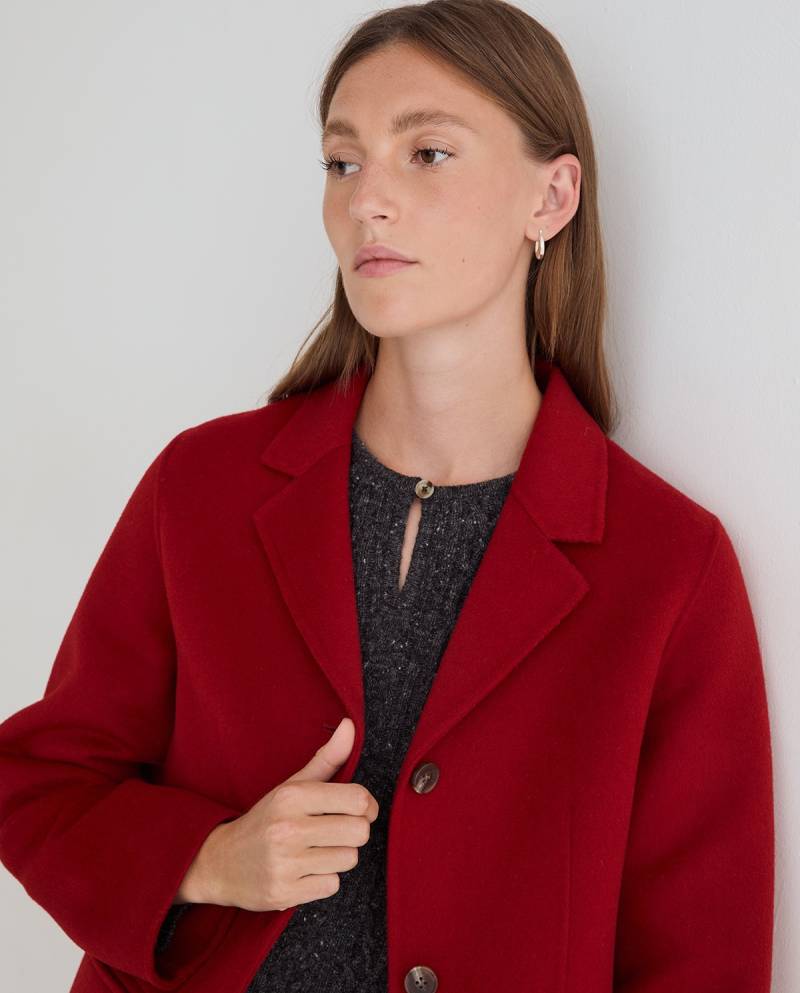 yerse handmade wool blend midi coat red sketchshop
