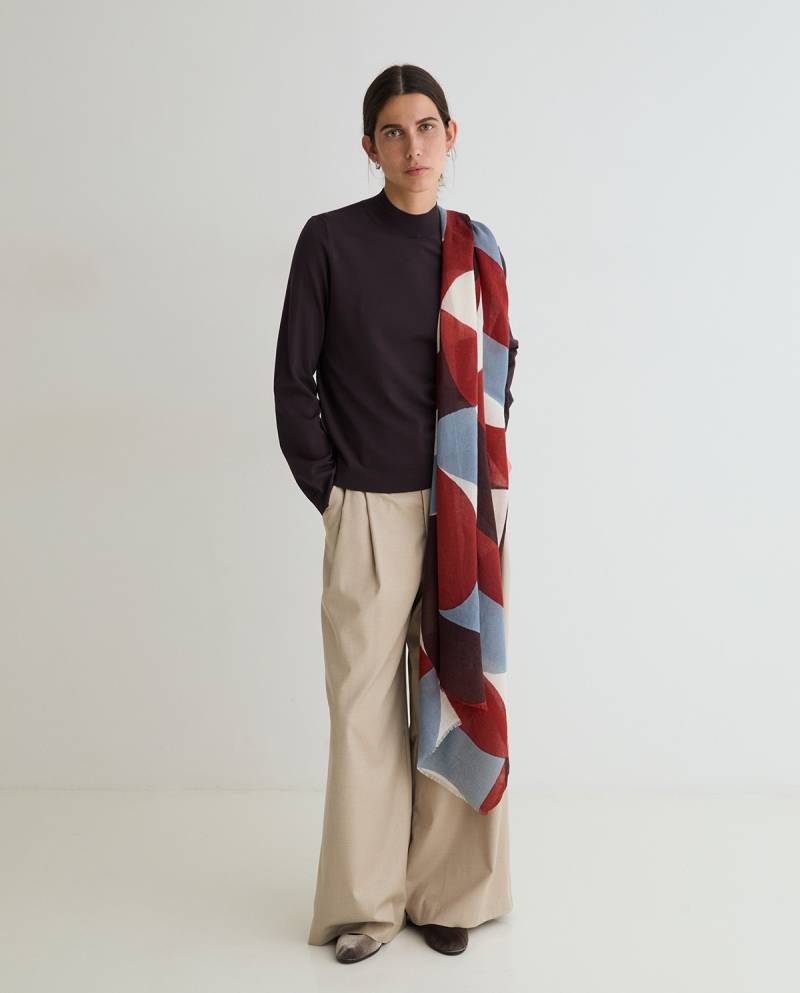 yerse print wool foulard multicolor sketchshop