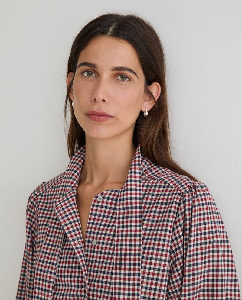 yerse check shirt tie red sketchshop