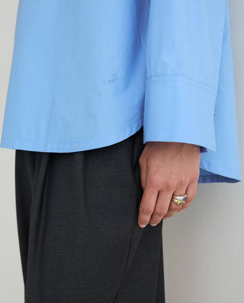 yerse oversize poplin shirt light blue sketchshop