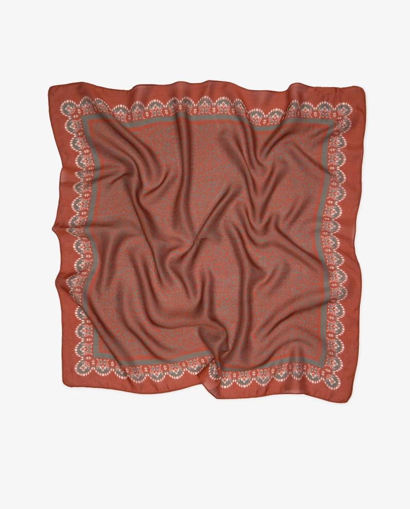 yerse silk blend scarf terracotta sketchshop