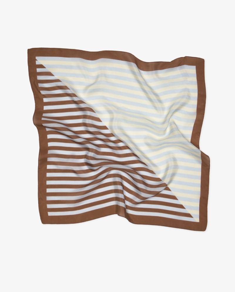 yerse striped print silk scarf multicolor sketchshop
