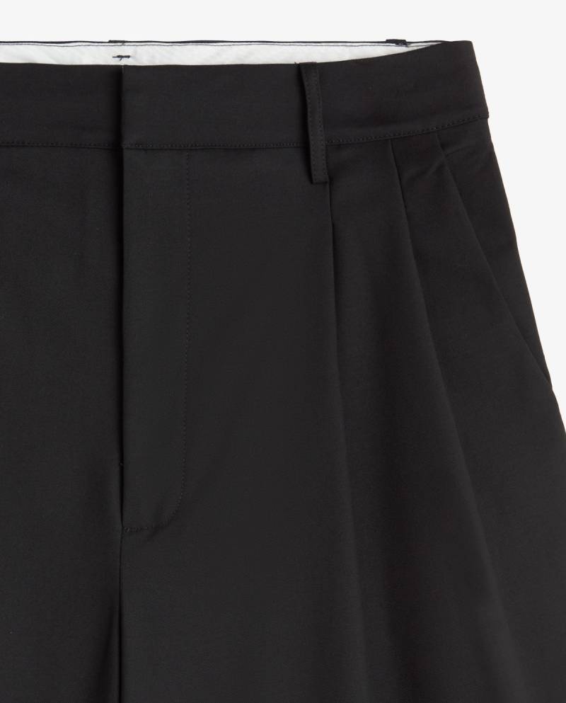 yerse structured wide leg suit trousers black sketchshop