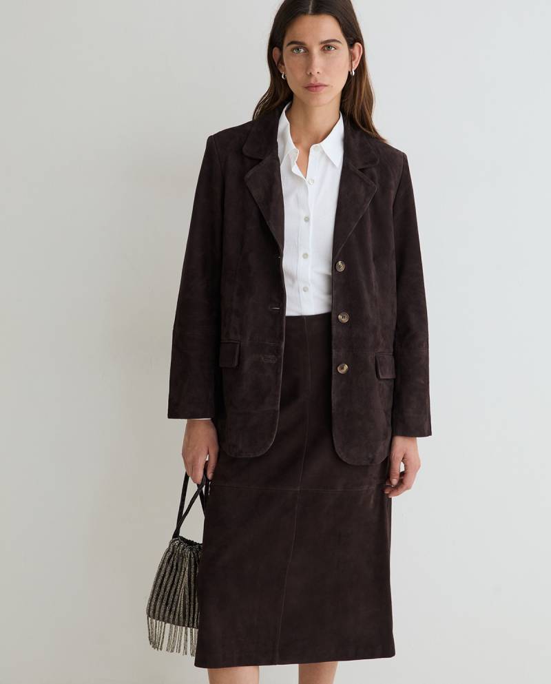 yerse suede sport coat chocolate sketchshop