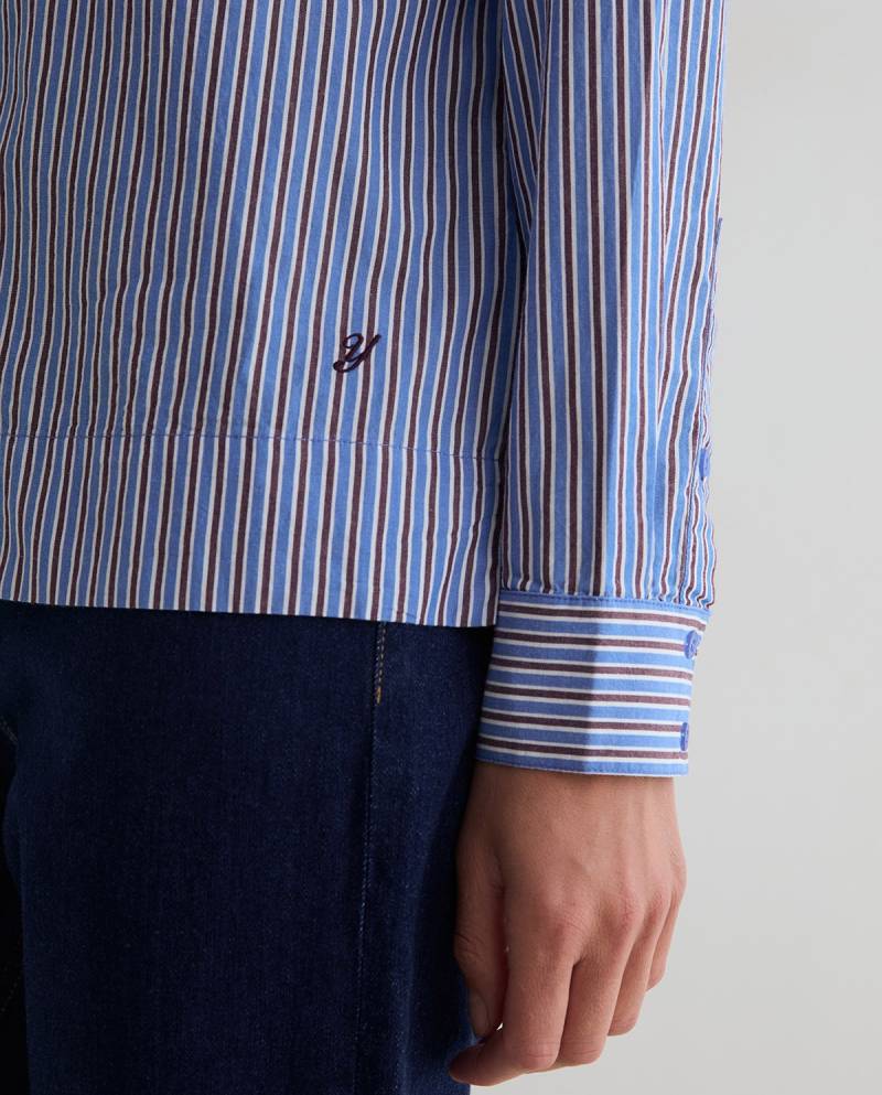 yerse organic cotton poplin shirt stripes sketchshop