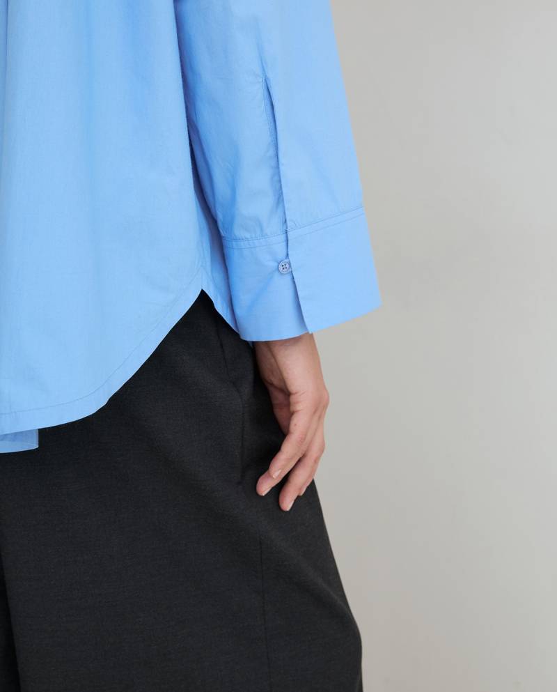 yerse oversize poplin shirt light blue sketchshop