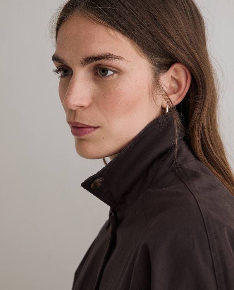 yerse short trench coat chocolate sketchshop
