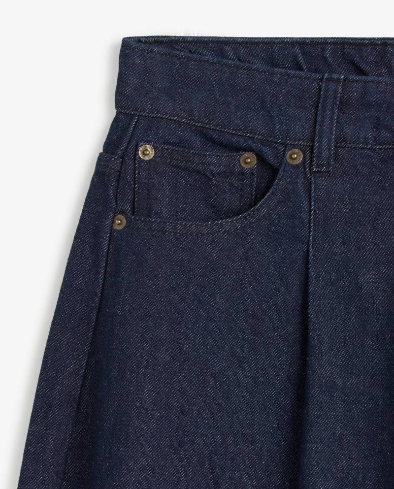 yerse barrel leg denim trousers indigo sketchshop