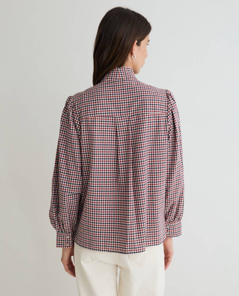 yerse check shirt tie red sketchshop