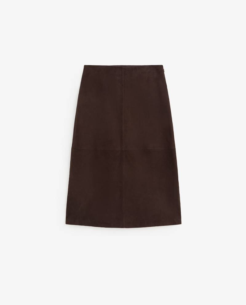 yerse suede skirt chocolate sketchshop