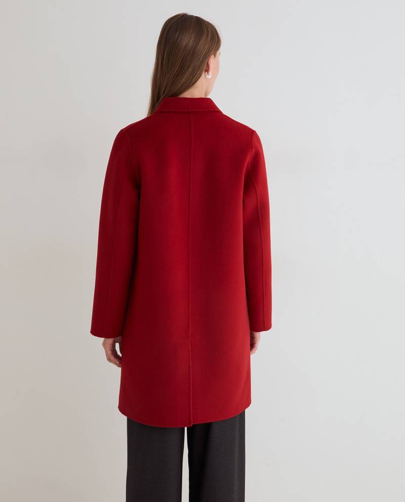 yerse handmade wool blend midi coat red sketchshop