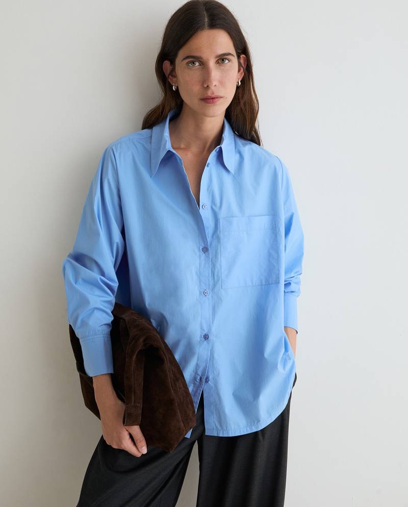 yerse oversize poplin shirt light blue sketchshop