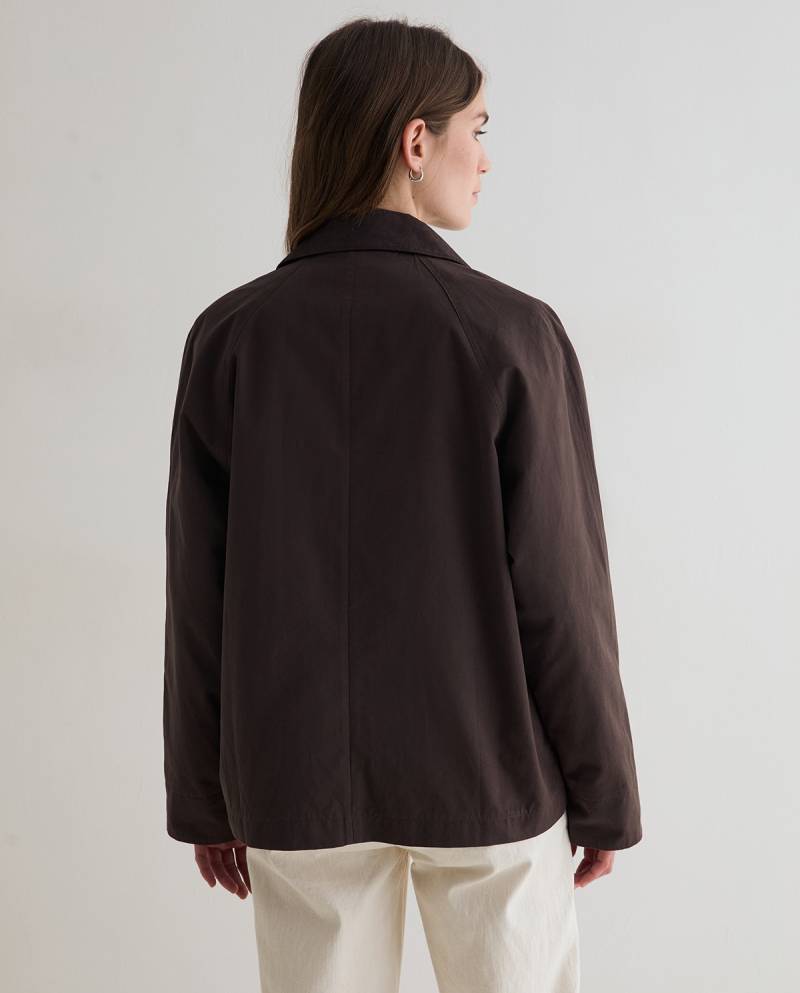 yerse short trench coat chocolate sketchshop