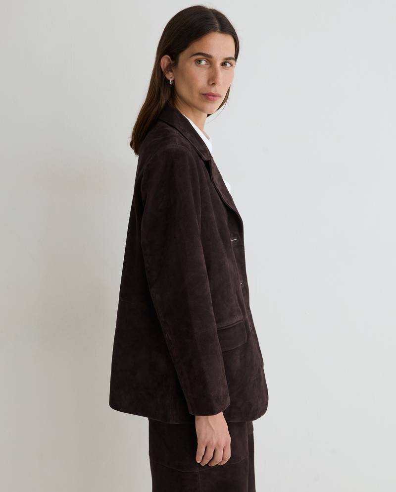 yerse suede sport coat chocolate sketchshop