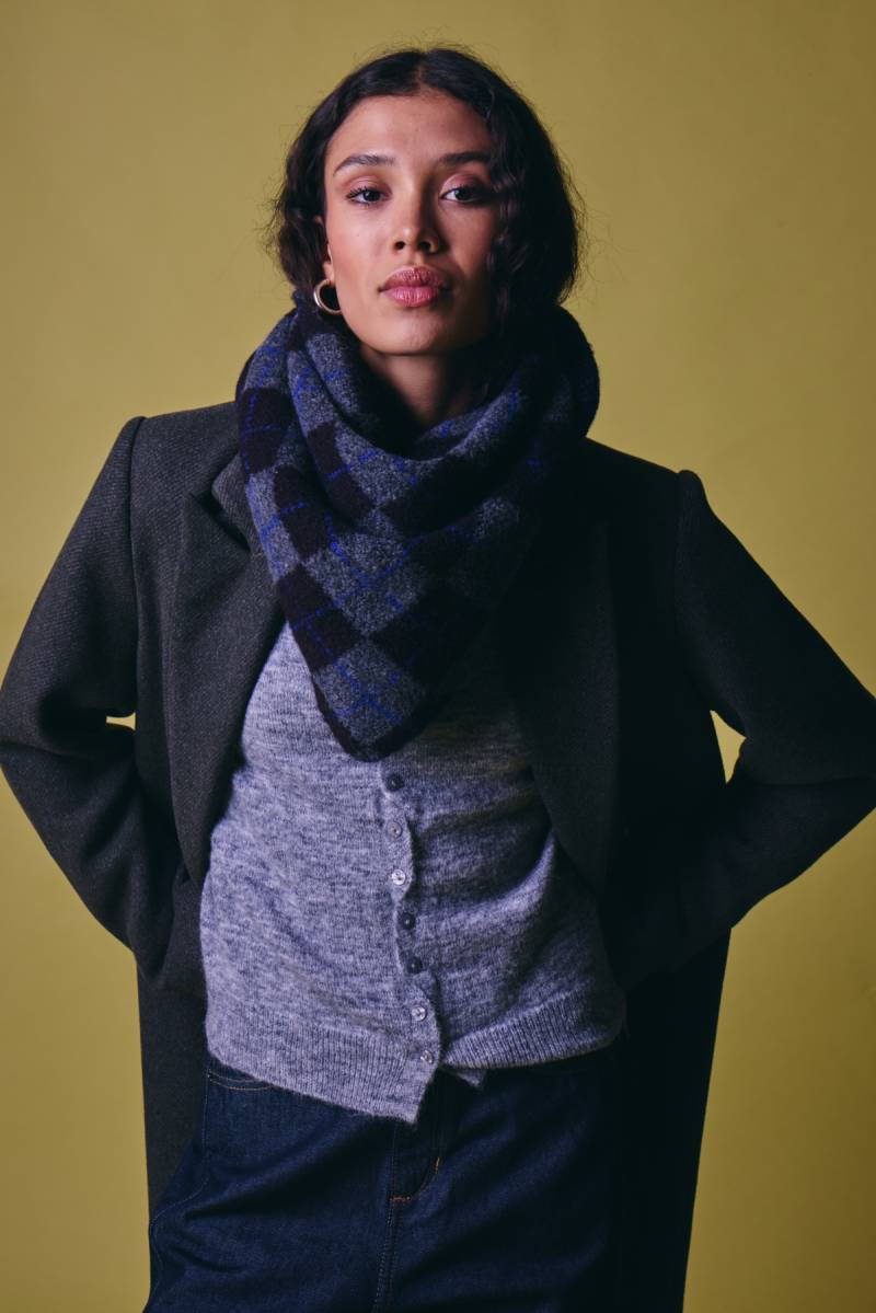 ichi ihsage cardigan alloy melange sketchshop