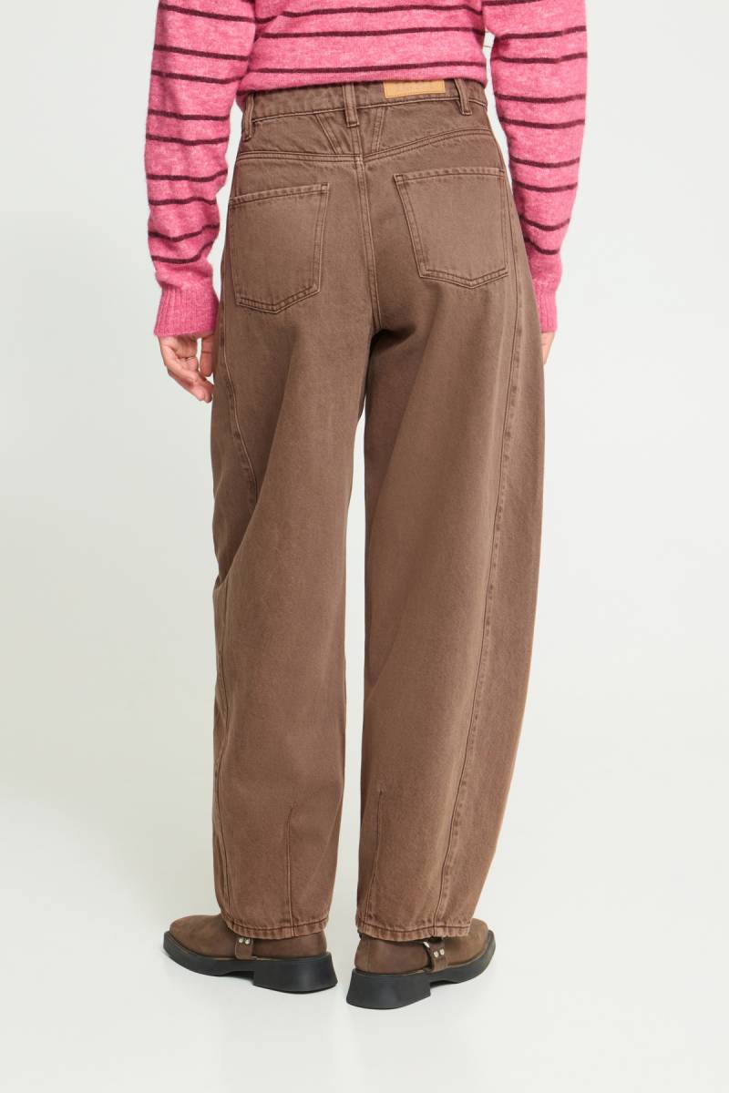 ichi ihblich barrel jeans brown sketchshop