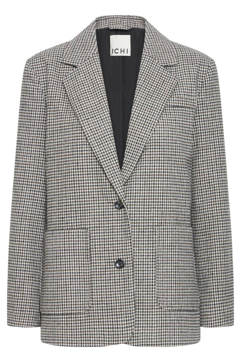 ichi ihlubana blazer grey check sketchshop