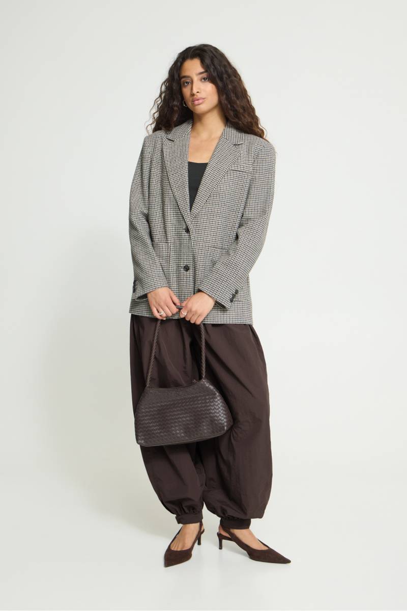 ichi ihlubana blazer grey check sketchshop