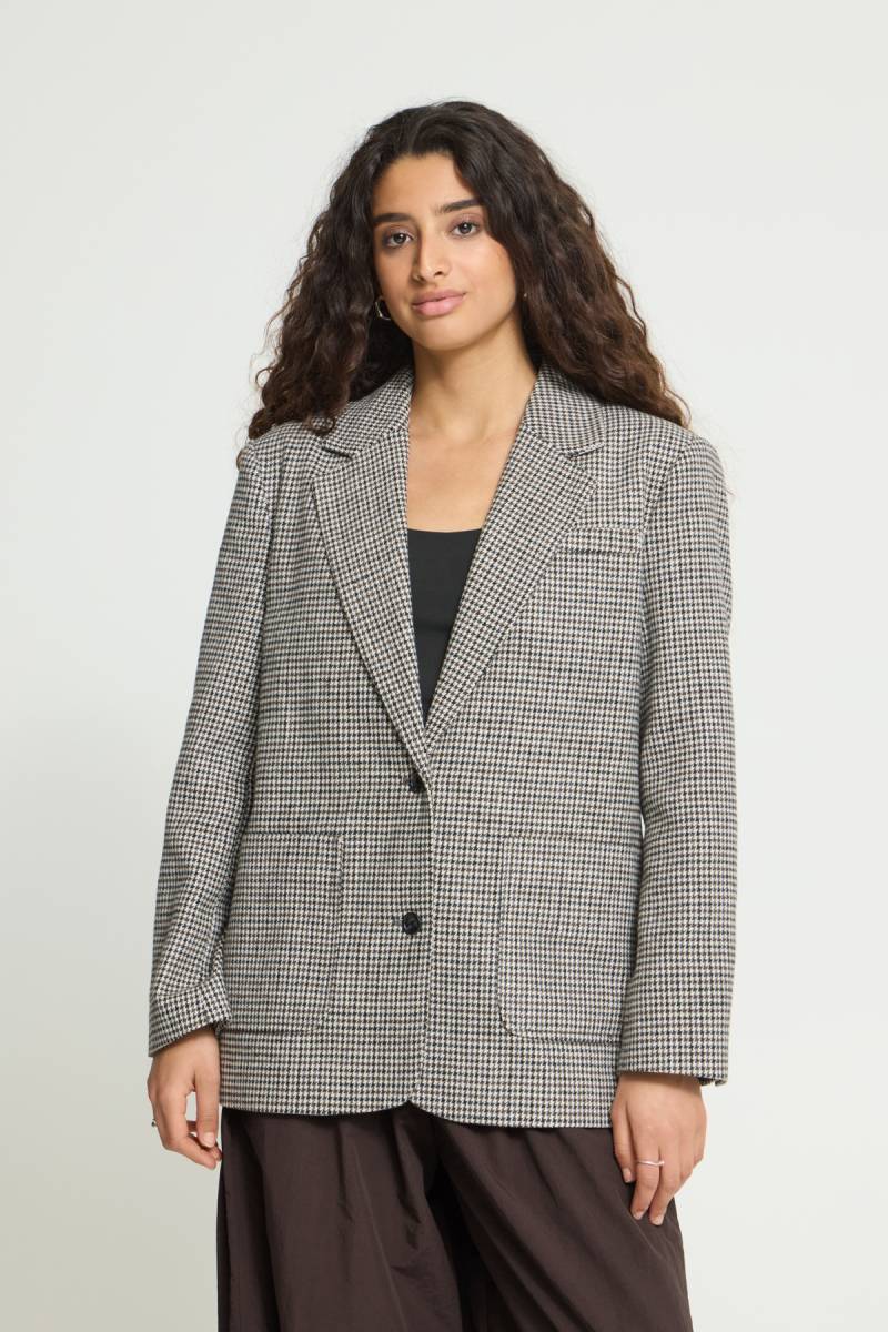 ichi ihlubana blazer grey check sketchshop