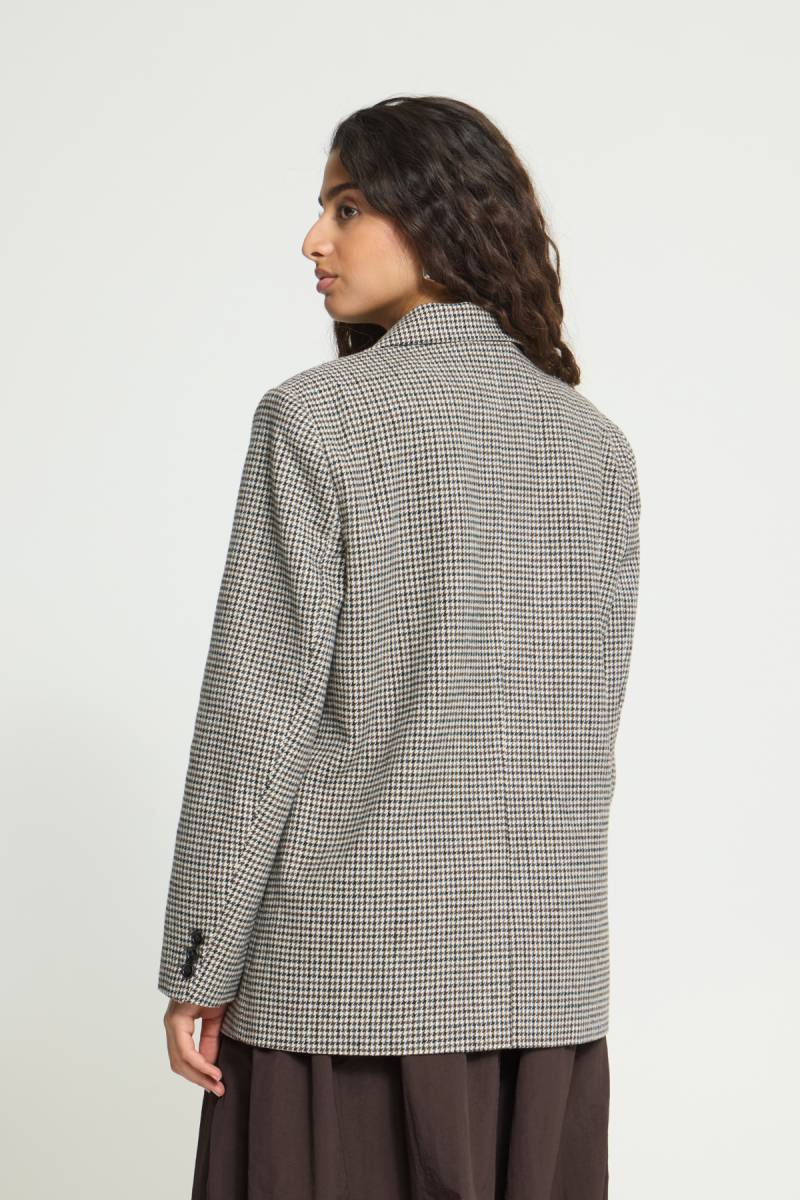 ichi ihlubana blazer grey check sketchshop