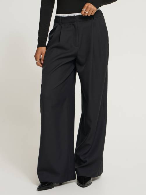 ichi ihfurola pants black sketchshop