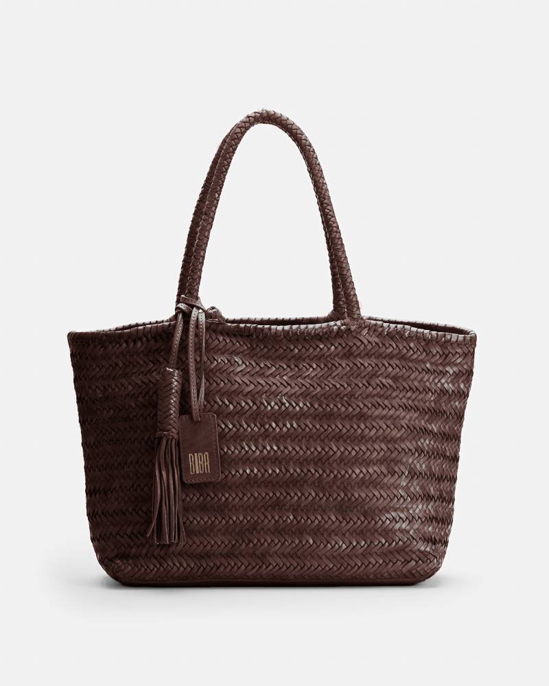 biba perkins leather shoulder bag dark brown sketchshop