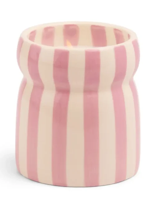 paddywax cabana striped candle grecian sand sketchshop