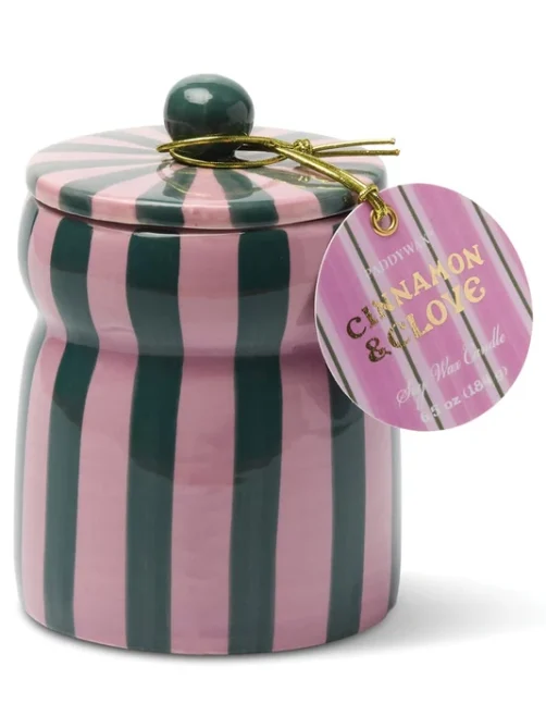 paddywax cabana striped candle cinnamon clove sketchshop
