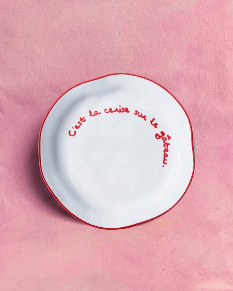 maegen statement plate cerise sketcshop