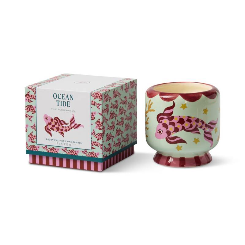 paddywax koi fish ceramic soy candle ocean tide sketchshop