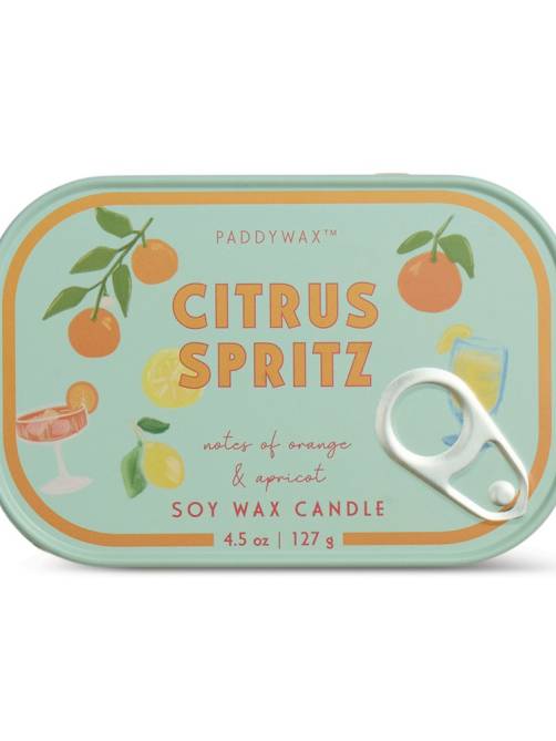 paddywax bistro tin candle citrus spritz sketch shop