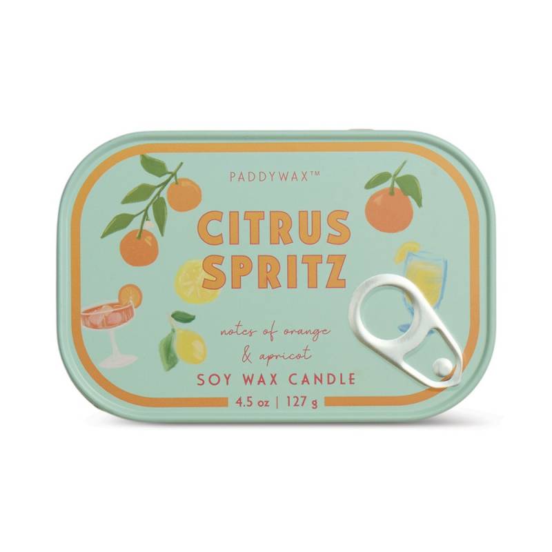 paddywax bistro tin candle citrus spritz sketch shop