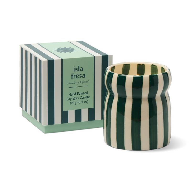 paddywax cabana striped candle isla fresa sketchshop