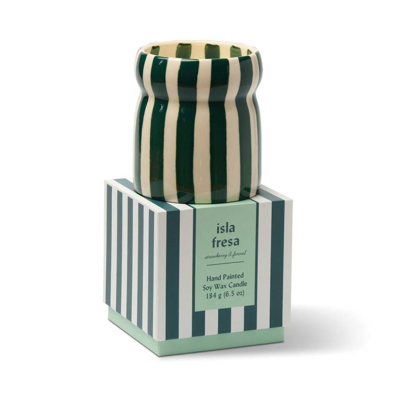 paddywax cabana striped candle isla fresa sketchshop