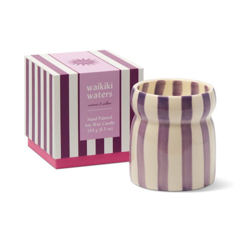 paddywax cabana striped candle waikiki waters sketchshop
