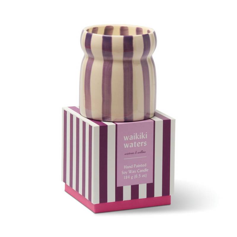 paddywax cabana striped candle waikiki waters sketchshop