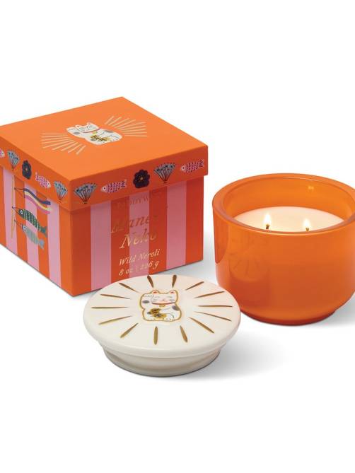 paddywax charmed maneki neko lid chilli pepper mango sketchshop