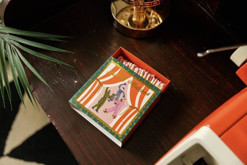 paddywax square boxed matches dancing jesters sketchshop