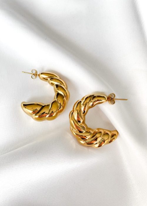 almynoma cornetto gold earrings sketchshop