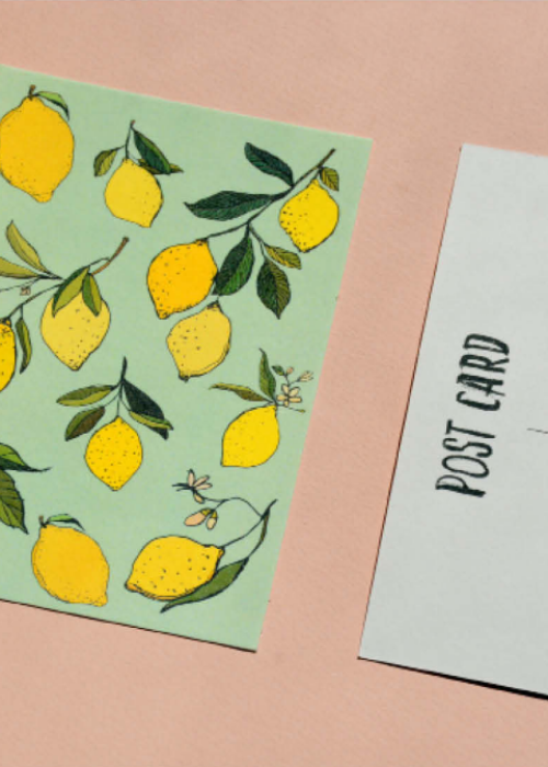 petitmanou lemon postcard sketchshop